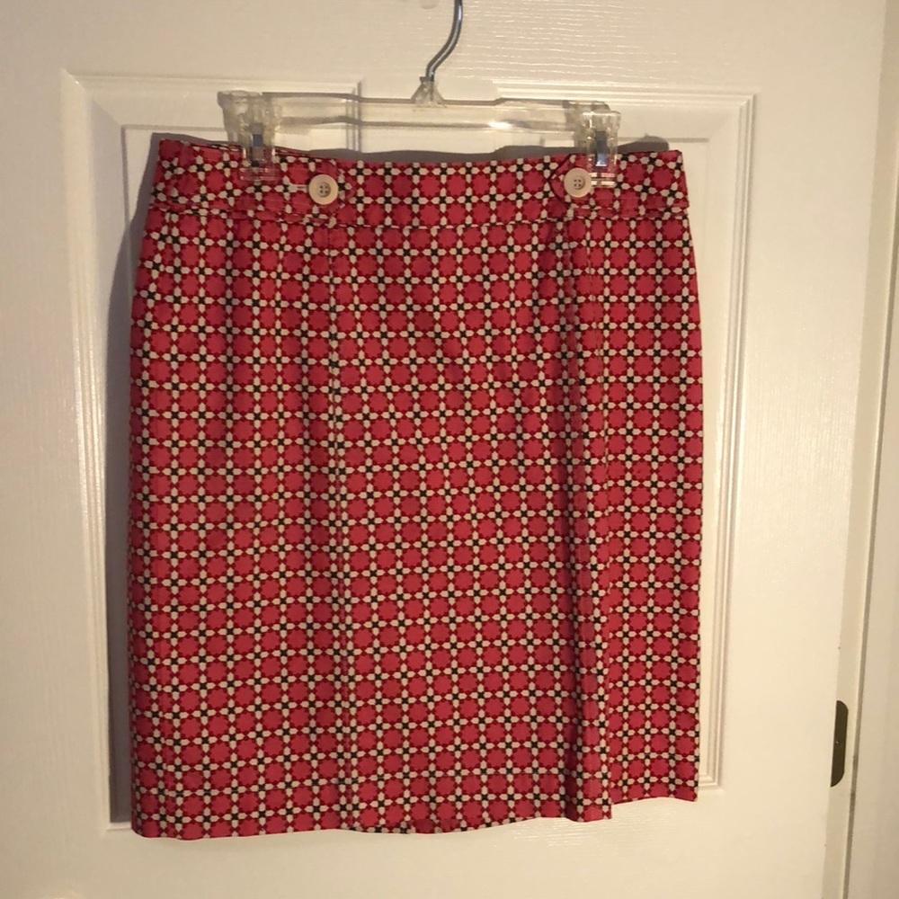 Talbots print skirt